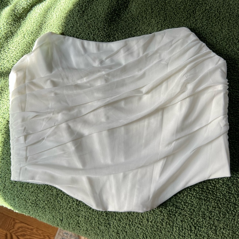 White Corset Crop